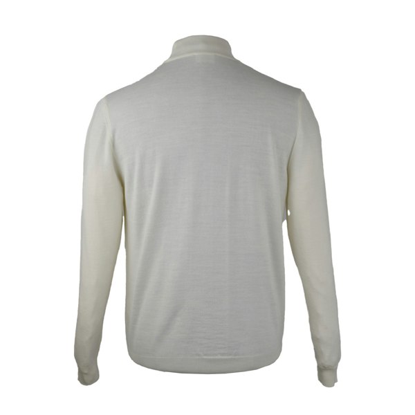 Dennis Wool Mock Turtle Neck Jumper – Off White