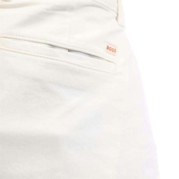 Boss Mens Cotton Chinos - Natural - 