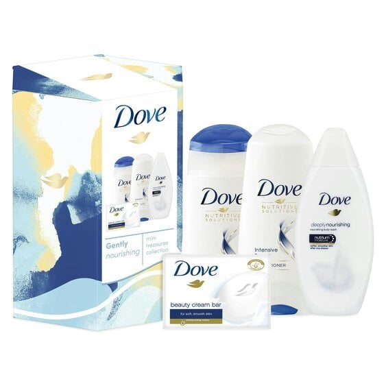 Dove Gently Nourishing Mini Treasures Collection 4 Piece Gift Set for Her
