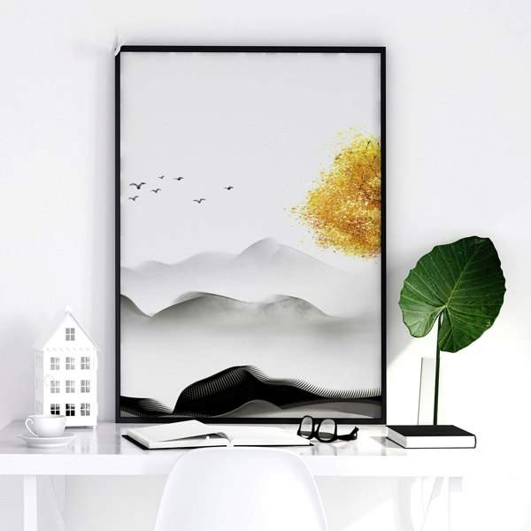 Office prints for the wall | set of 3 framed wall art