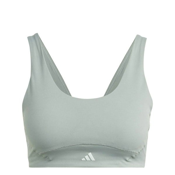 Adidas Womens Medium Support Sports Bra - Silver