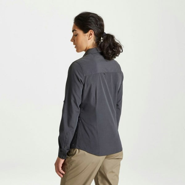 Craghoppers Women's Expert Kiwi Long-Sleeved Shirt - Carbon Grey