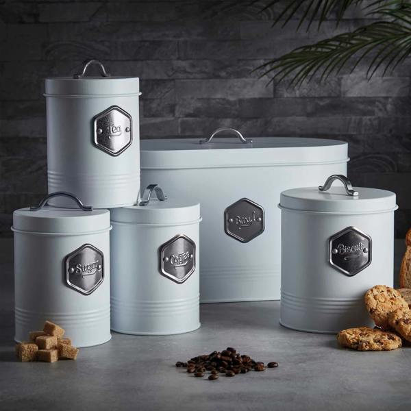 Cooks Professional 5 Piece Kitchen Storage Set | White / Silver