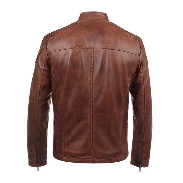 Leather Biker Jacket Thomas Tan 6883 6