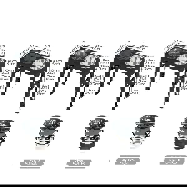 Skylos Raised Dog Feeding Bowl Elevated Pet Food Water Feeder Adjustable Folding