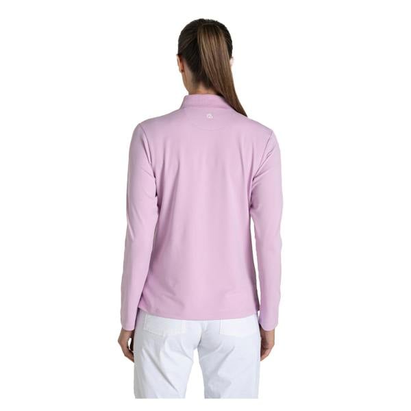 Craghoppers Womens/Ladies Thornbury Nosilife Long-Sleeved Golf Polo Shirt - Orchid - 
