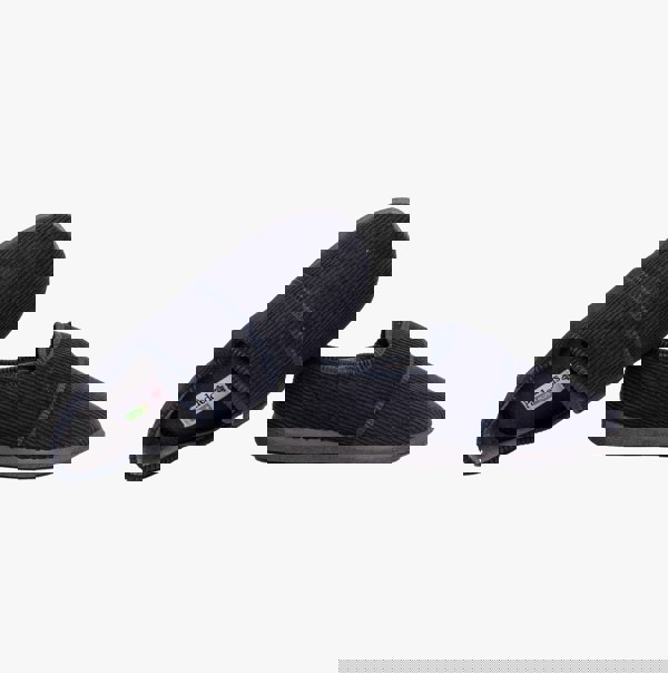 Padders OLIVER Mens Touch Fasten Full Slippers Navy