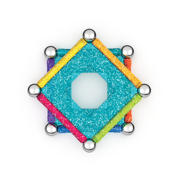 Geomag Recycled Magnetic Glitter Panels - 22 Pieces