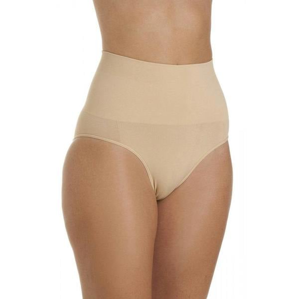 Womens Beige Seamfree Shapewear Comfort Control Brief