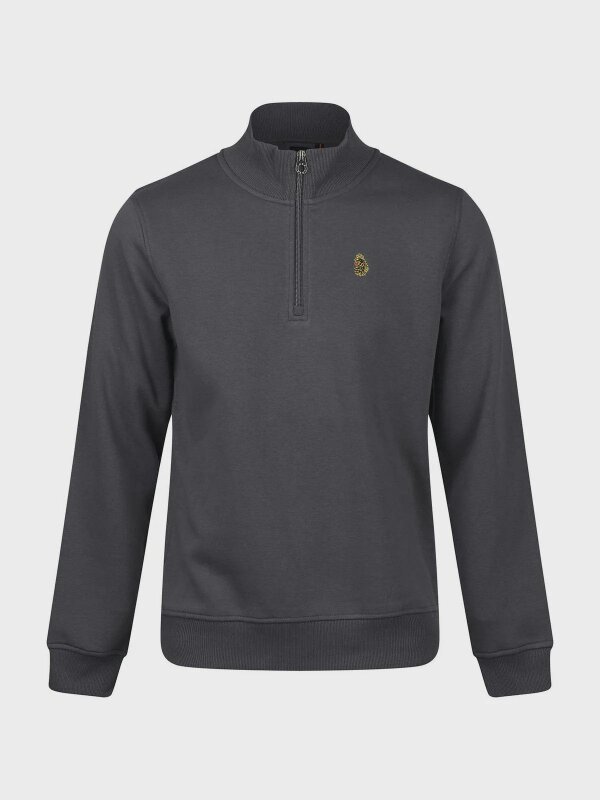 Luke 1977 LUKE1977 Sydney 1/4 Zip Sweatshirt - Charcoal