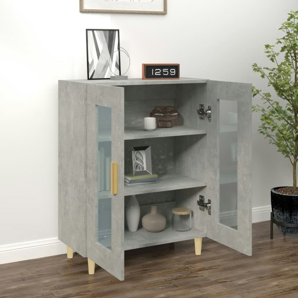 Berkfield Sideboard Concrete Grey 69.5x34x90 cm Engineered Wood
