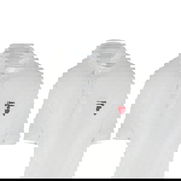 Moschino Love Moschino Heart Logo White Polo Shirt