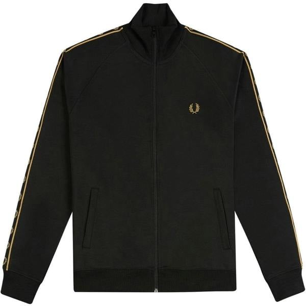 Fred Perry Childrens/Kids Taped Track Jacket - Black - 