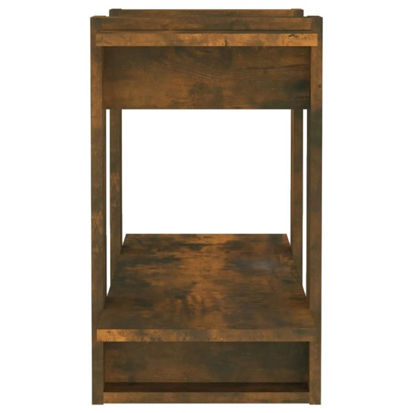 Berkfield Book Cabinet/Room Divider Smoked Oak 80x30x51 cm