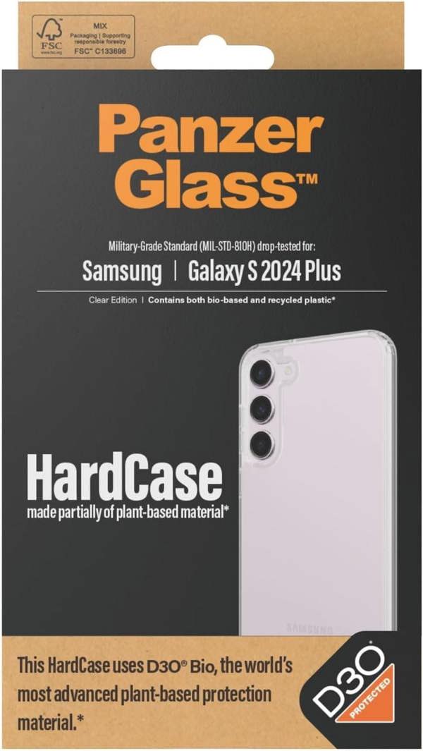 PanzerGlass Panzer Glass Military Grade Standard Hard Case for Samsung Galaxy S24 Plus 6.7" Clear - 1211