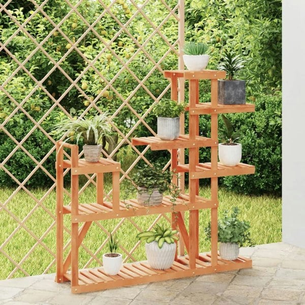 Berkfield Flower Stand 110x25x111 cm Solid Wood Fir