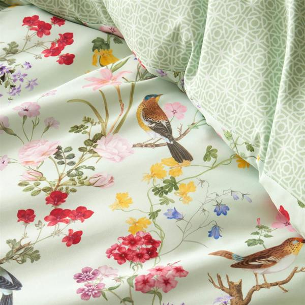 RHS Birds In Bloom Green Duvet Cover Set