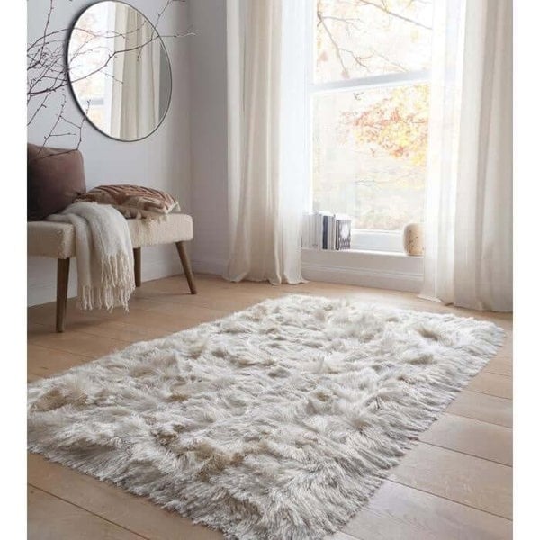 The Rugs Glamour Deluxe Shaggy Rug |Luxurious Shimmer Effect