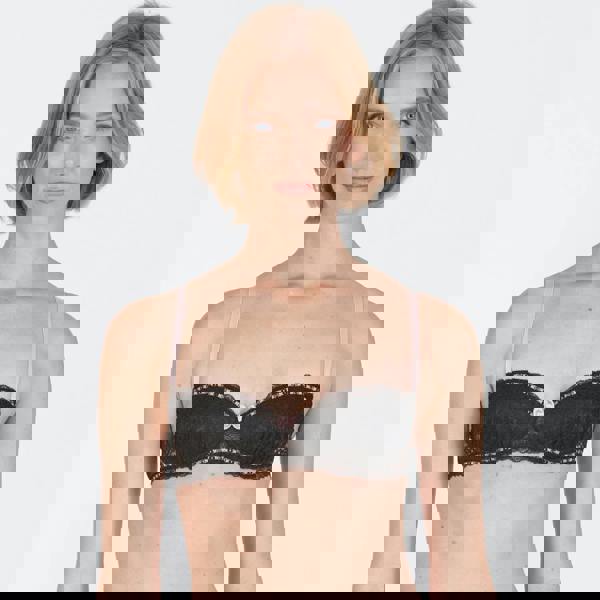 Little Women Midnight Ribbon Non-Wired Balconette Fixed Padding Bra