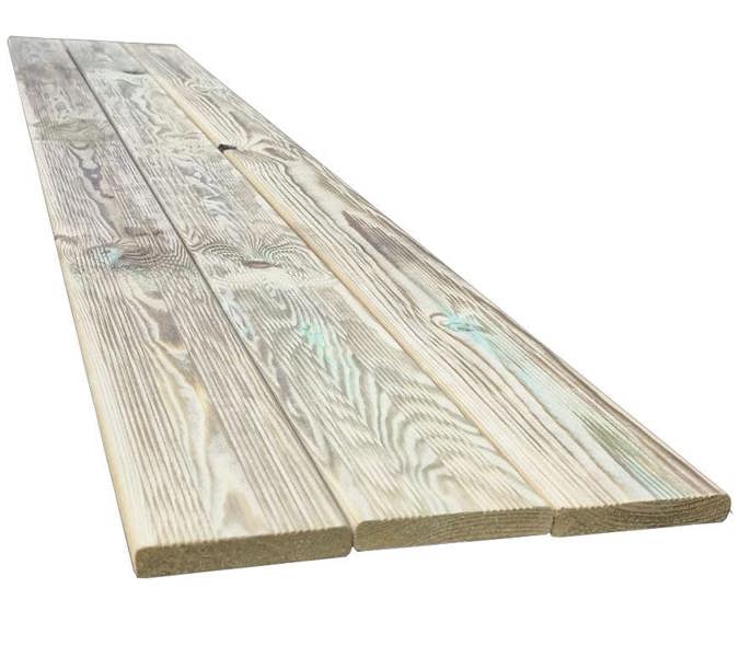 Snowdon Timber Treated Reject Decking Board (T) 21mm (W) 120mm (L) 2.4m