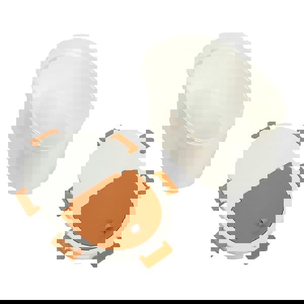 Airtight Flat-Top Pet Food Storage Bin for Dogs and Cats - 4-6kg Capacity Living and Home