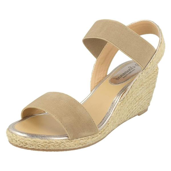 Savannah Ladies Savannah High Rope Wedge Sandals F10865