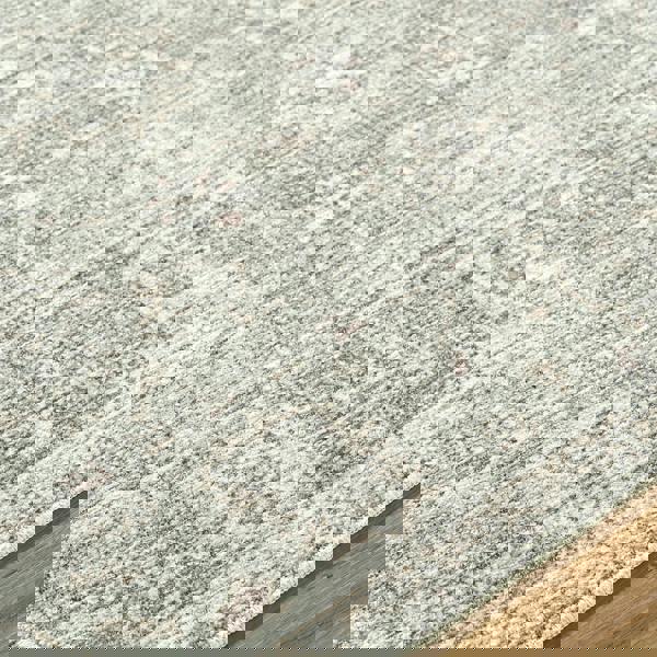 Livabliss Galey Alix Collins Avenue-Vintage Green Beige Grey Traditional Vintage Boho Fringe Rug