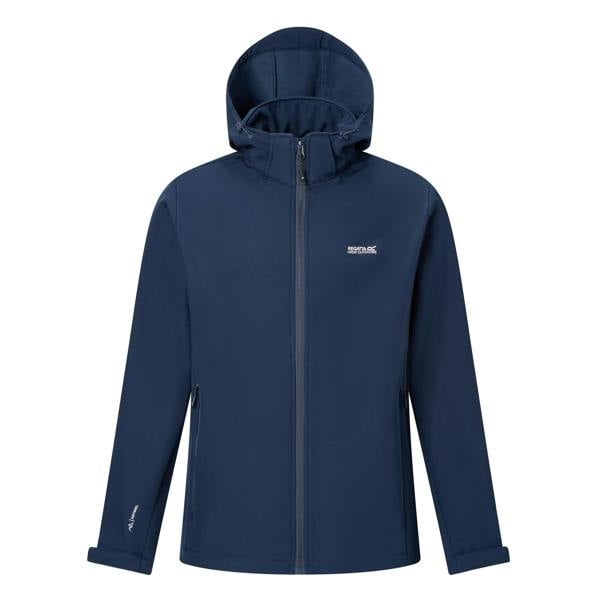Regatta Mens Denvo Wind Resistant Soft Shell Jacket - Navy - 