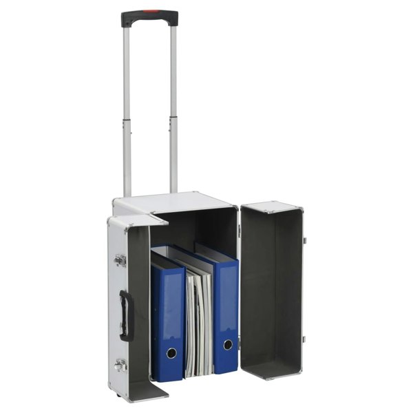 Berkfield Pilot Trolley 47x39x27 cm Silver Aluminium