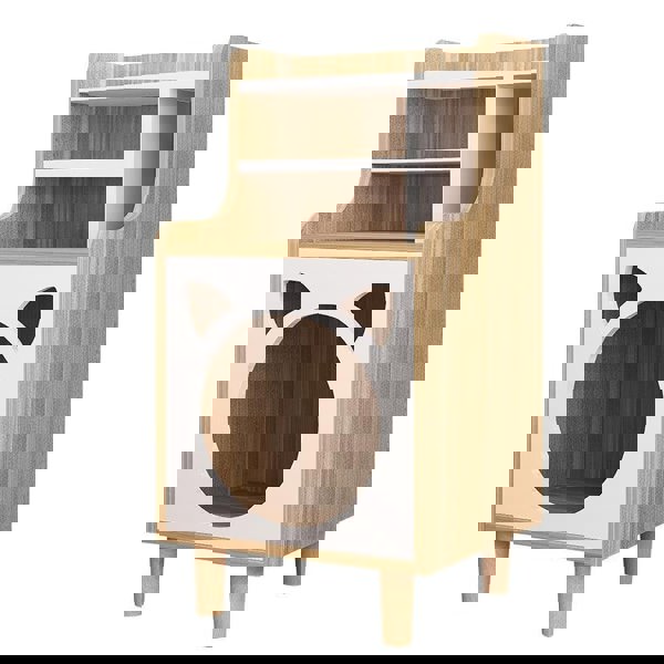 Pura Side Table With Pet House, Wood-Weilai Concept-Weilai Concept