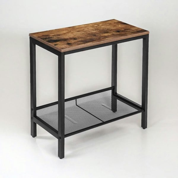 Rafaelo Mobilia Small Side Table with Flat or Slant Adjustable Shelf