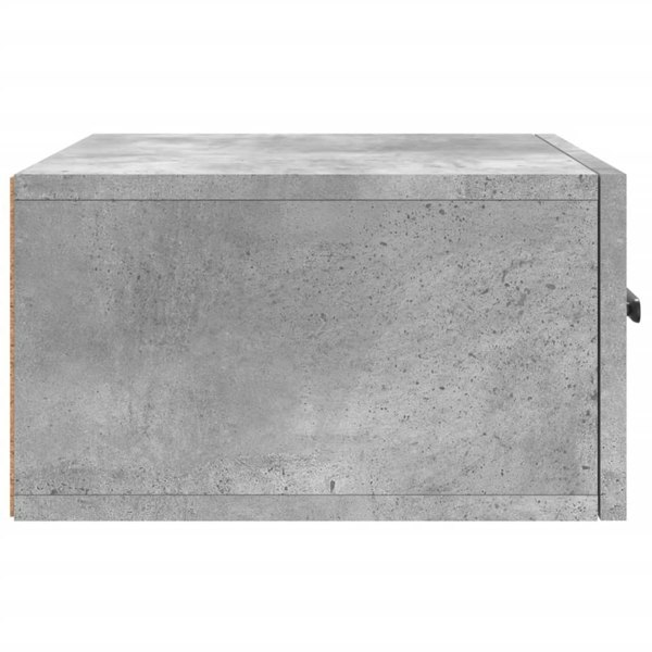 Berkfield Wall-mounted Bedside Cabinet Concrete Grey 35x35x20 cm