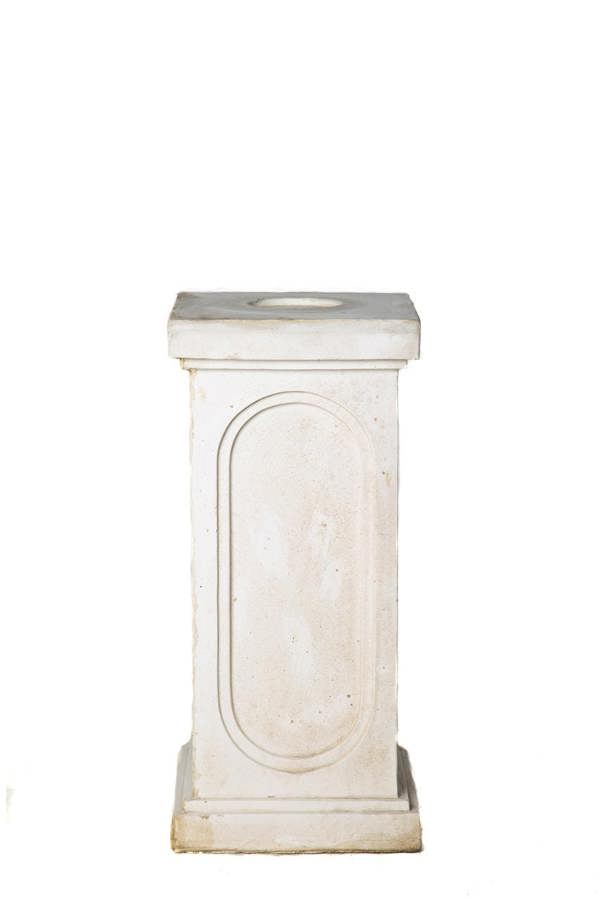 White Stone Royal Garden Urn with Plinth