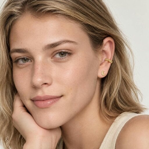 Gold Trip Pebble Ear Cuff