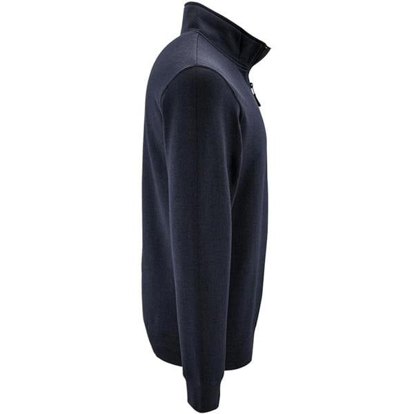 SOLS Mens Stan Contrast Zip Neck Sweatshirt - French Navy