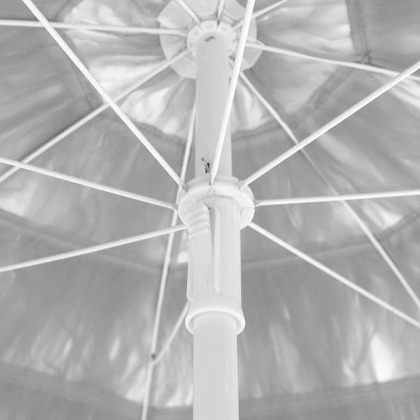 Berkfield Hawaii Beach Umbrella White 240 cm