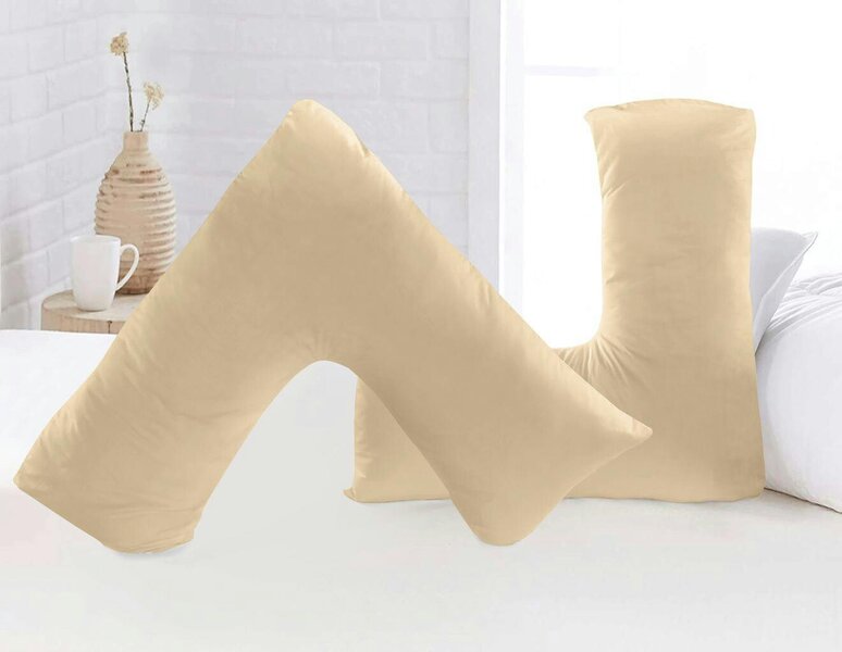 Night Zone Microfibre V Pillow – Ultra Soft Back & Neck Support Pillow with Cover or Cover Only