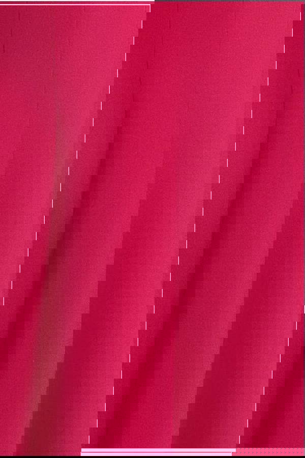 Cap Sleeve Plunging V-Neckline A-line Midi Dress - Magenta DR4540