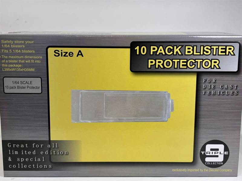 MCSlots Blister Protectors 10 Pack Fits 5 x 1:64 Scale Models Triple9 T9-64021