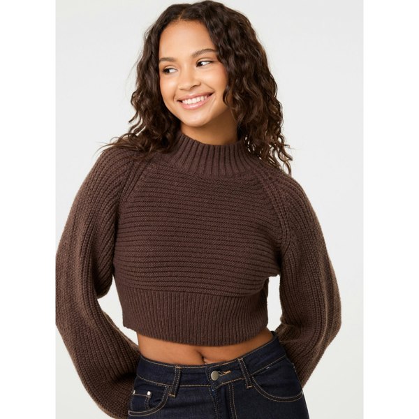 Pink Vanilla High Neck Knitted Jumper