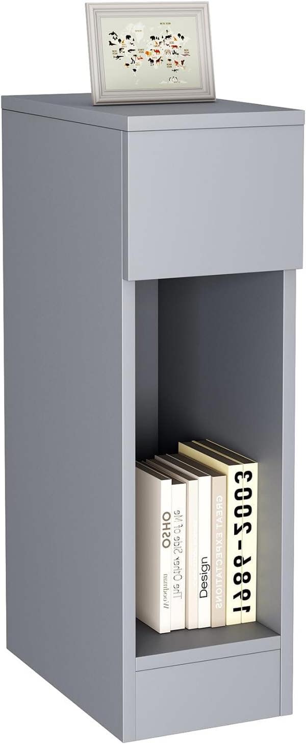 Solid Wooden Bedside Table with Open Shelf and Drawer – Ava by MCC