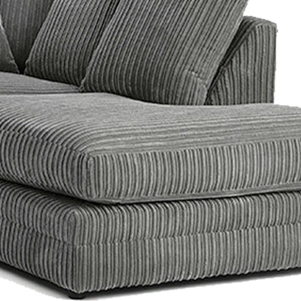 Luxor Full Cord Fabric 4 Seater Corner Sofa Scatter Back - 2