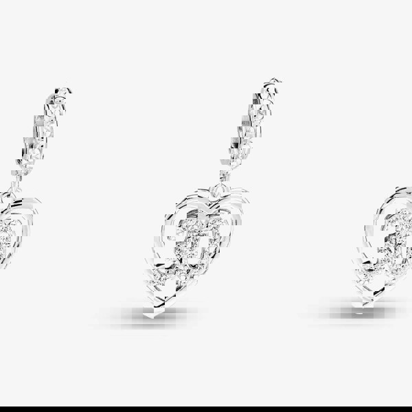 Rosa Lea 30 Pave Heart Dangle Charm AM-2THB012904