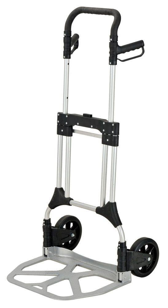 Workhorse Large Compact Foldable Sack Truck - Tubular aluminium frame, Telescopic Handle, 200kg Capacity