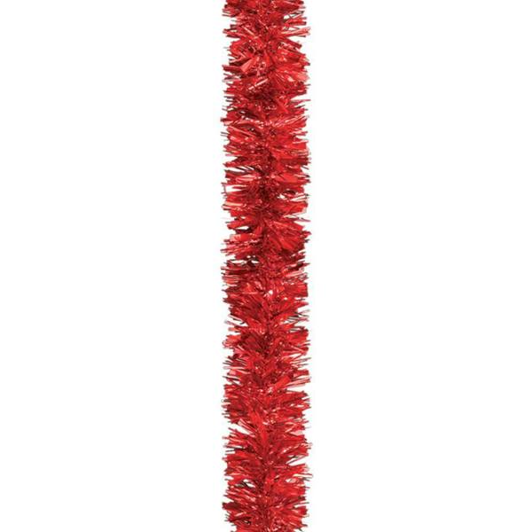 Red Christmas Tinsel Garland Range 1.8m for Trees, Home Displays and Festive Decor image 2