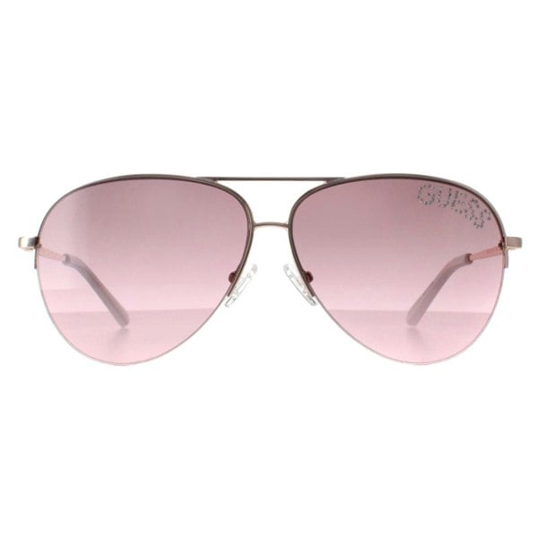 Guess Sunglasses GF6126 28T Shiny Rose Gold Bordeaux Gradient
