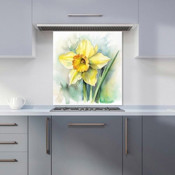 Warren Reed - Designer Watercolour Daffodil Kitchen Splashback