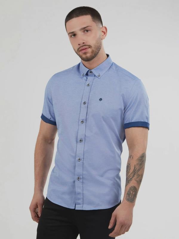 Mish Mash Summit Short Sleeve Shirt - Chambray Blue