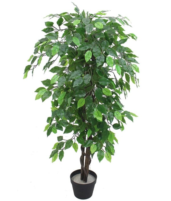 Leaf 120cm Leaf Realistic Artificial Ficus Tree / Plant