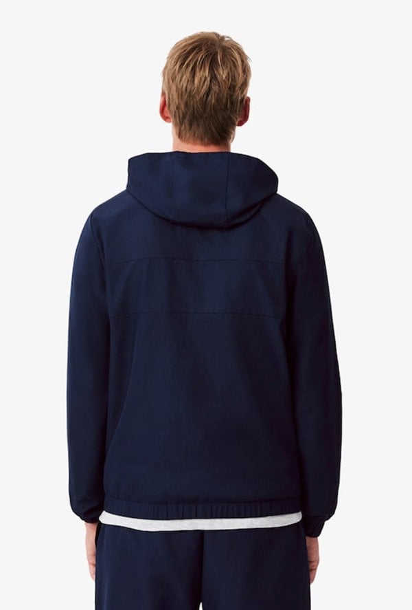 Lacoste Men's Water-Repellent Sport Track Jacket - Navy